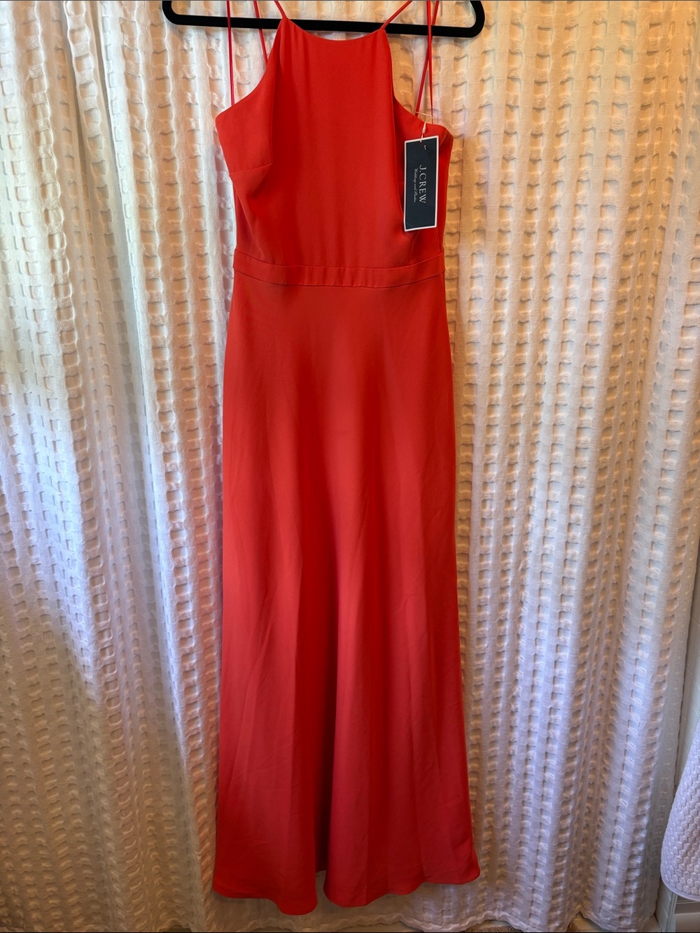 J. Crew orange 🍊 Spaghetti-Strap Maxi Dress